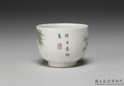 图片[2]-Cup with bamboo and birds in falangcai painted enamels, Qing dynasty, Yongzheng reign 1723-1735-China Archive